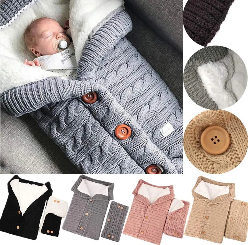 Baby Schlafsack Für Kinderwagen Winter Gestrickt Schlafsack Süße Samt Warme Tasche Pucksack Stricken Wickeln Abnehmbare Ärmel Strick Decke Schlafsack Swaddle Für Babys Neugeboren 0-18 Monat 1 Baby Schlafsack Für Kinderwagen Winter Gestrickt Schlafsack Süße Samt Warme Tasche Pucksack Stricken Wickeln Abnehmbare Ärmel Strick Decke Schlafsack Swaddle Für Babys Neugeboren 0-18 Monat