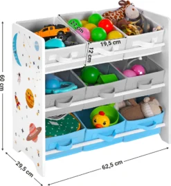 SONGMICS Kinderregal Kinderzimmerregal Bücherregal Für Kinder Spielzeugablage Mit 9 Boxen Aus Fleece 62,5 X 29,5 X 60 Cm Spielzeug-Organizer Weiß GKR33WT 10 SONGMICS Kinderregal Kinderzimmerregal Bücherregal Für Kinder Spielzeugablage Mit 9 Boxen Aus Fleece 62,5 X 29,5 X 60 Cm Spielzeug-Organizer Weiß GKR33WT -Babyfreude Deutschland Verkaufs-Shop 01cf8acbb8f42c6116fce3143eaf3061