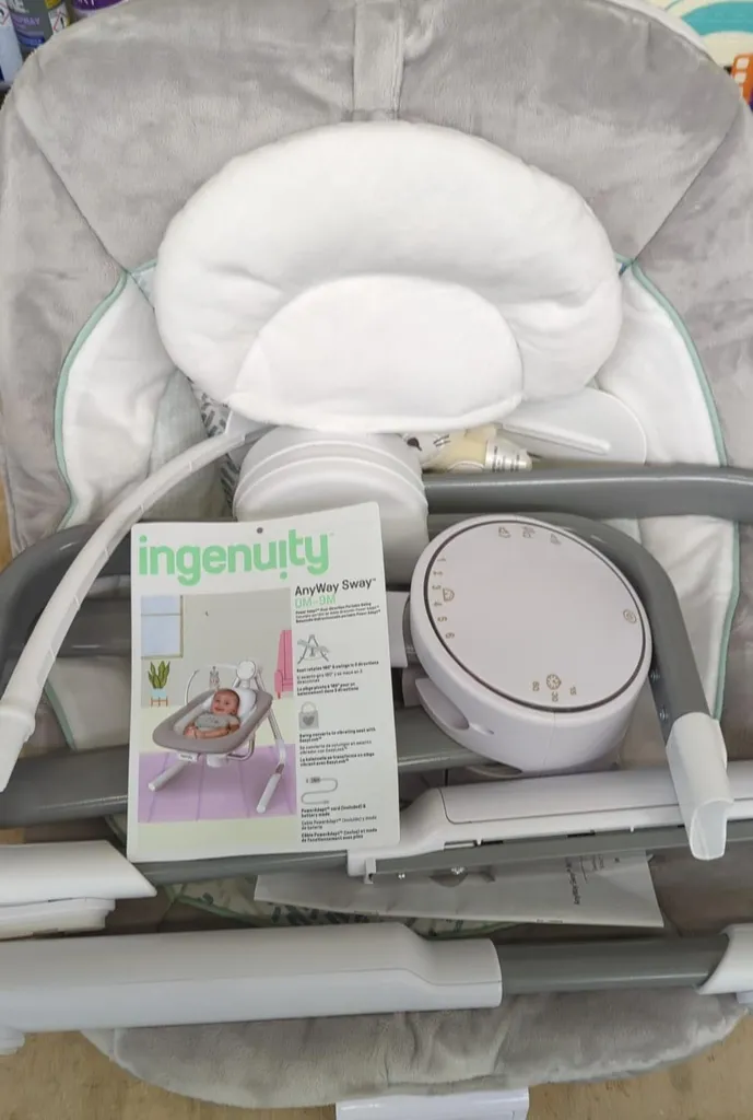Ingenuity Baby Ingenuity, Bella Teddy Zusammenklappbare Und Tragbare Babyschaukel Mit 5 Schaukelgeschwindigkeiten, 8 Melodien, 5-Punkt Sicherheitsgurt Und Hochwertigem Plüsch Babyschaukeln Wippen 9 Ingenuity Baby Ingenuity, Bella Teddy Zusammenklappbare Und Tragbare Babyschaukel Mit 5 Schaukelgeschwindigkeiten, 8 Melodien, 5-Punkt Sicherheitsgurt Und Hochwertigem Plüsch Babyschaukeln Wippen – Bild 9