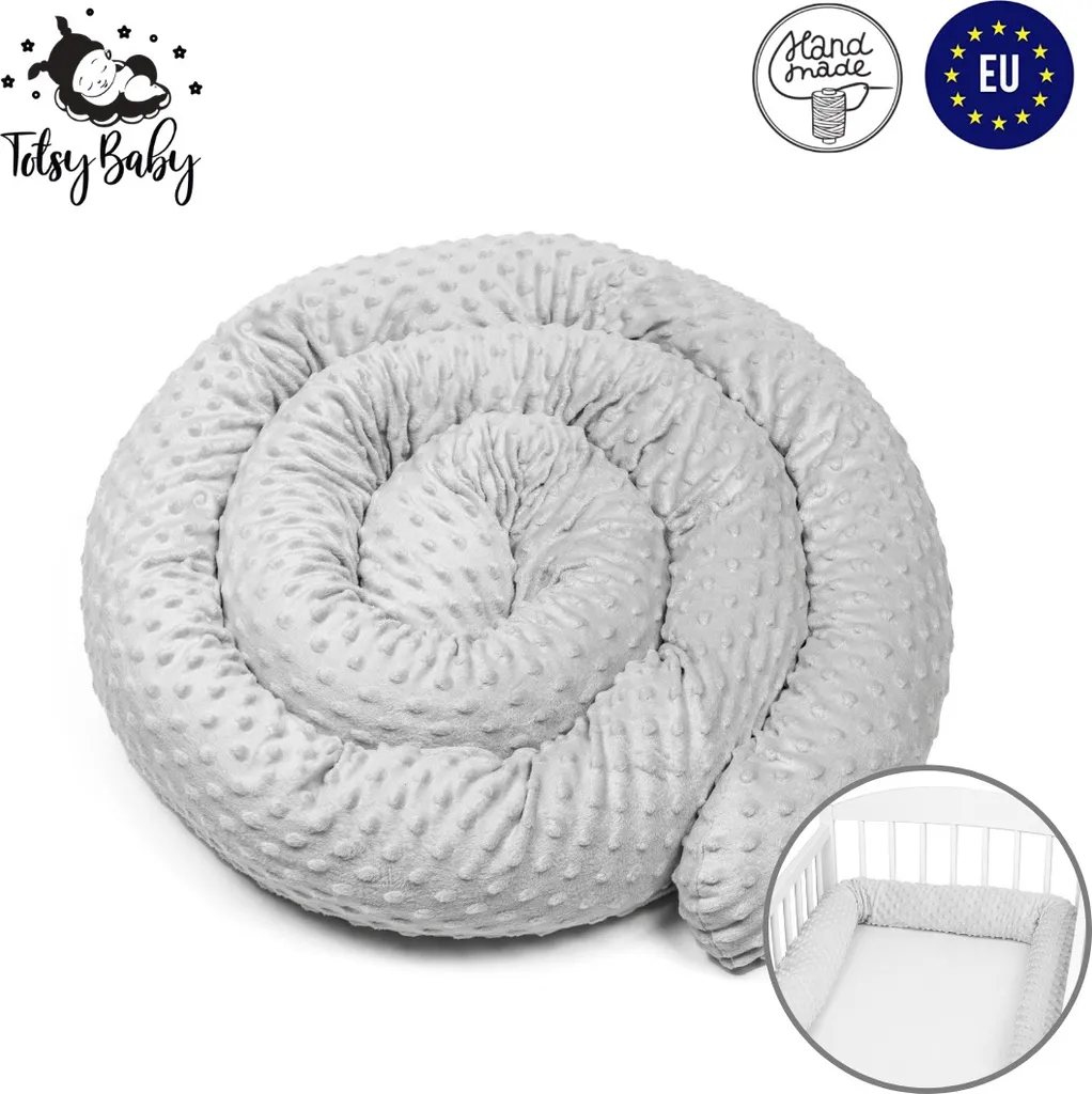 Bettschlange 4 M Nestchenschlange Bettrolle Bettumrandung Babybettschlange Babybett Umrandungen Babynestchen Für Kinderbett (Hellgrau Minky, 400 Cm) 1 Bettschlange 4 M Nestchenschlange Bettrolle Bettumrandung Babybettschlange Babybett Umrandungen Babynestchen Für Kinderbett (Hellgrau Minky, 400 Cm)