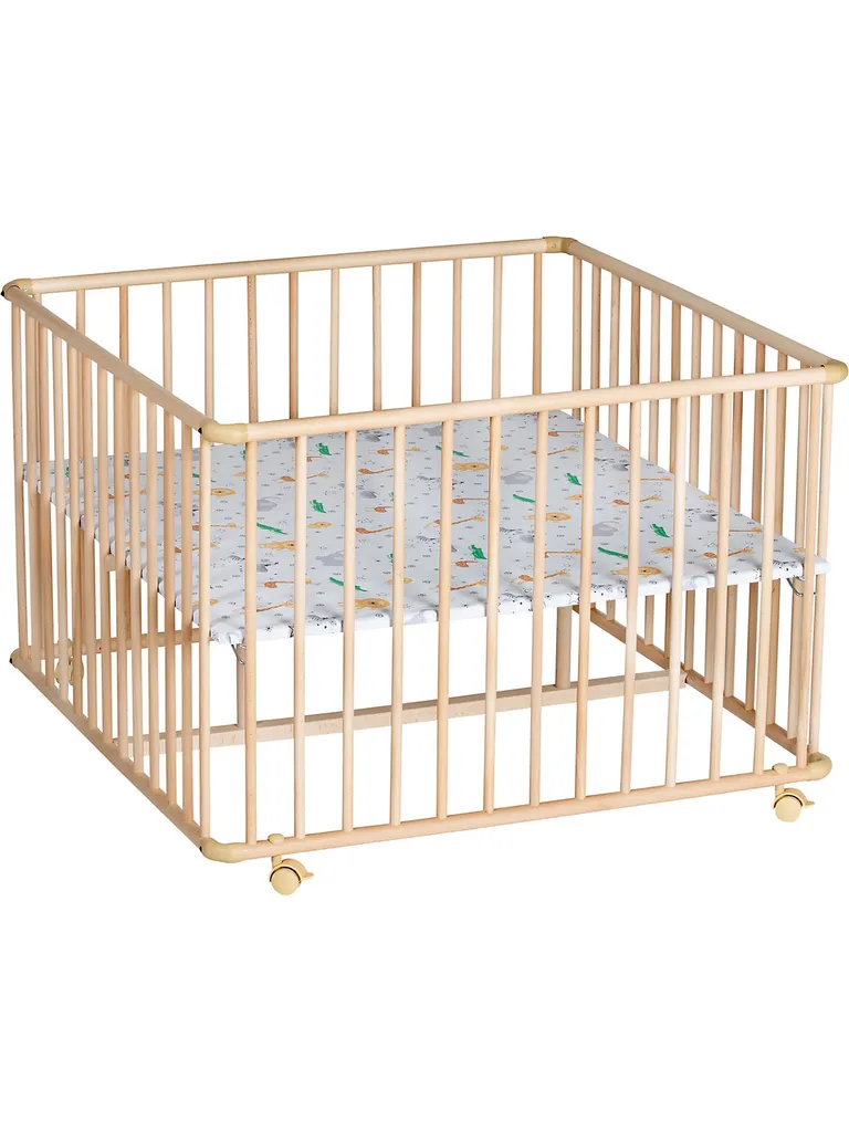 Schardt Möbel Laufgitter Basic 100x100 Cm Natur, Massivholz Buche, Folie Zootiere Laufgitter Babys 1. Jahr Laufgitter 2 Schardt Möbel Laufgitter Basic 100x100 Cm Natur, Massivholz Buche, Folie Zootiere Laufgitter Babys 1. Jahr Laufgitter – Bild 2
