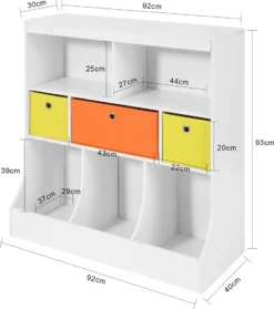 SoBuy KMB26-W Kinder Bücherregal Kinderregal Mit 5 Ablagefächern Und 3 Stoffboxen Spielzeugregal Aufbewahrungsregal Für Kinder Spielzeug-Organizer Weiß 11 SoBuy KMB26-W Kinder Bücherregal Kinderregal Mit 5 Ablagefächern Und 3 Stoffboxen Spielzeugregal Aufbewahrungsregal Für Kinder Spielzeug-Organizer Weiß -Babyfreude Deutschland Verkaufs-Shop 0c47e480006950e17d1448984995bab3