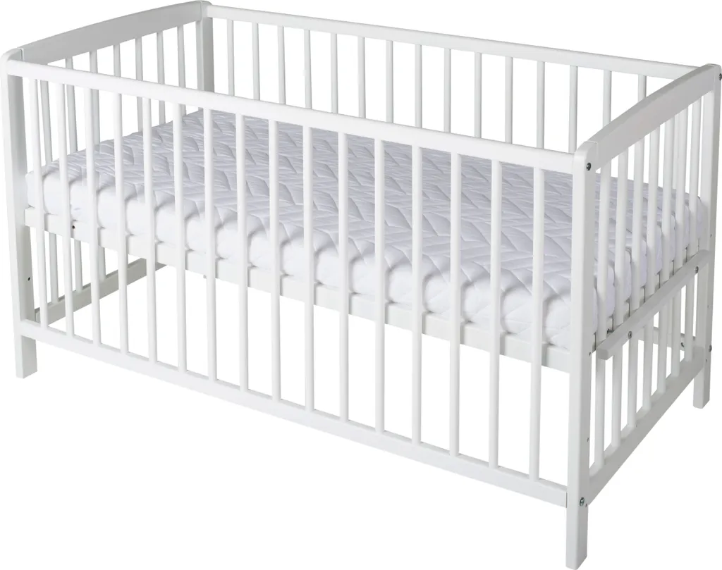 Schardt Beistellbett Micky 60x120 Cm, Weiß Lackiert 2 Schardt Beistellbett Micky 60x120 Cm, Weiß Lackiert – Bild 2