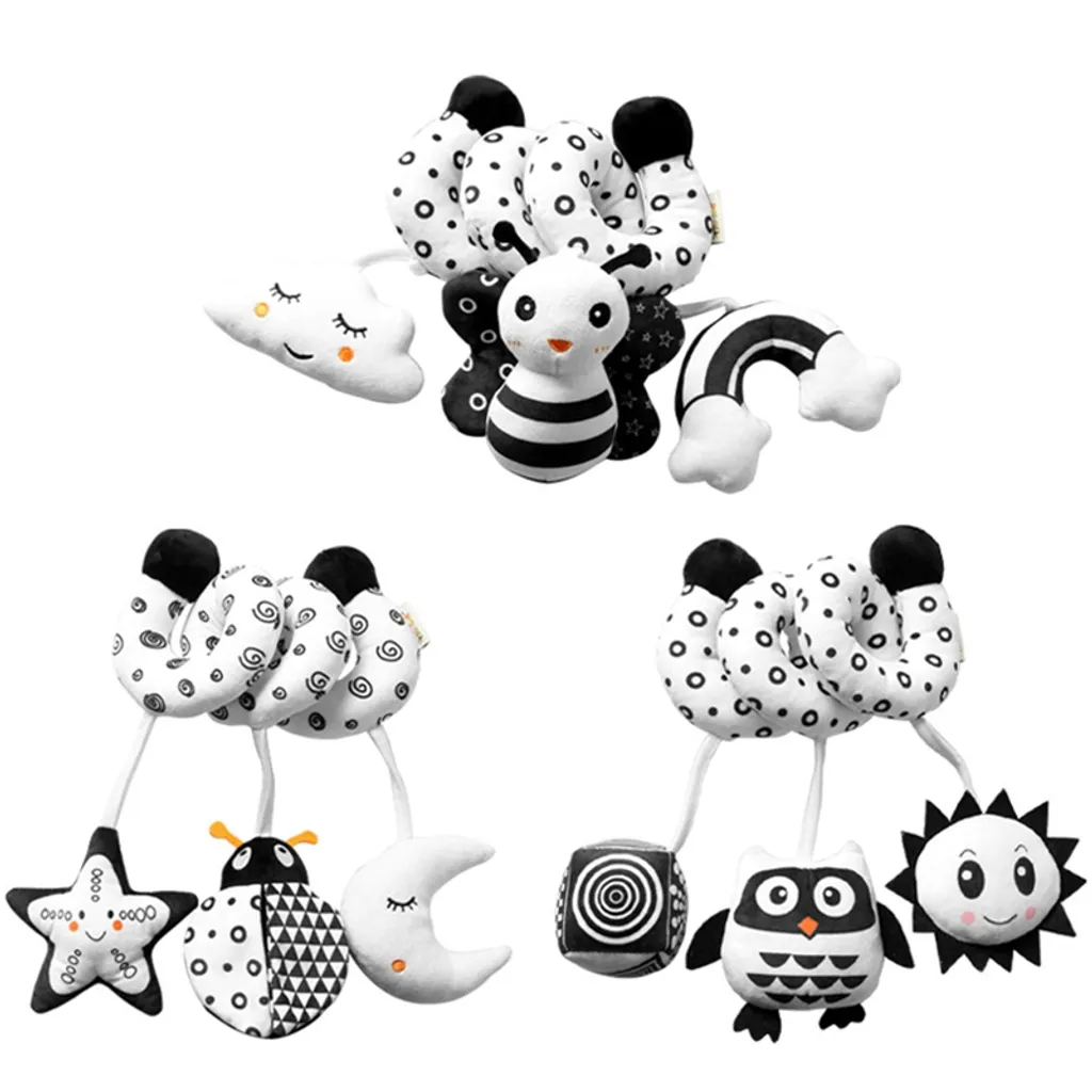 Marienkäfer Spiral Hängend Krippe Bett Herum Mit Glocke Spielzeug Baby Schwarz Weiß Eye Sensing Quietscher Puppe Babyspielzeug 5 Marienkäfer Spiral Hängend Krippe Bett Herum Mit Glocke Spielzeug Baby Schwarz Weiß Eye Sensing Quietscher Puppe Babyspielzeug – Bild 5