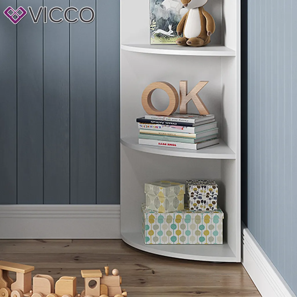 Vicco Eckregal Ecki Weiß 180 X 40 X 40 Cm Holzwerkstoff 5 Vicco Eckregal Ecki Weiß 180 X 40 X 40 Cm Holzwerkstoff – Bild 5