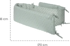 Roba Nestchen ‚Lil Planet‘, Baumwolle, GOTS , Für Betten 60 X 120 Cm/ 70 X 140 Cm, Frosty Green -Babyfreude Deutschland Verkaufs-Shop 0f398a52f2e30f0f964a0e881ef77a47