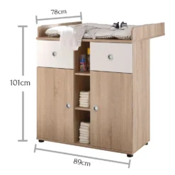 Wickelkommode Schrank Wickeltisch Kommode Wickelauflage Babyzimmer "Floris I" -Babyfreude Deutschland Verkaufs-Shop 0f41501bd853eca7edcab463111aa96b