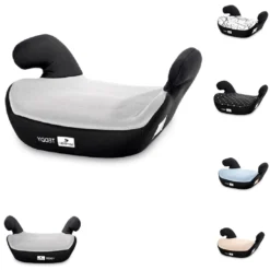 Lorelli Sitzerhöhung Teddy Gruppe 2/3 Bis 12 Jahre (15 - 36kg) Abnehmbarer Bezug Grau/schwarz