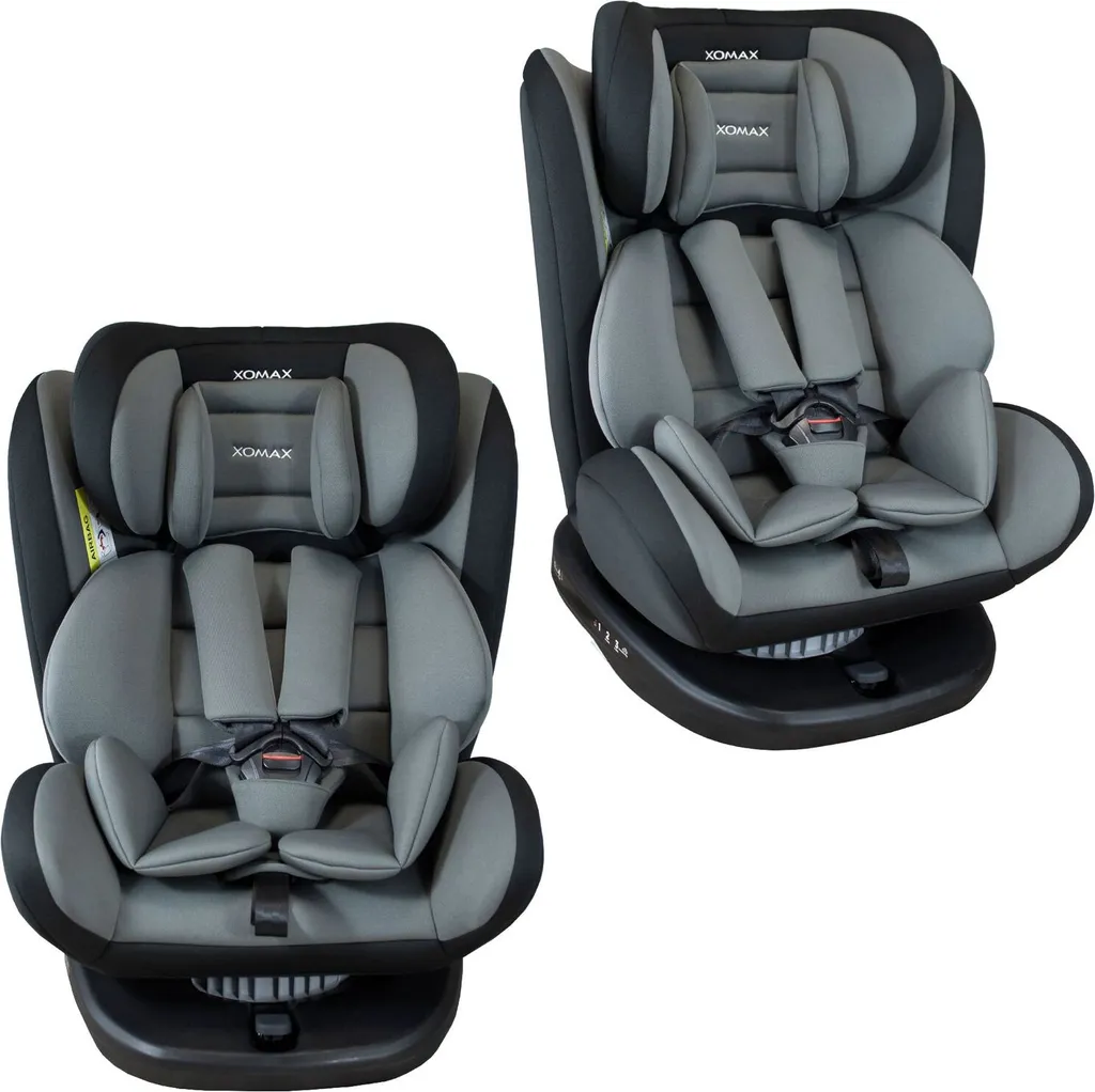 XOMAX 916 Auto Kindersitz Mit 360° Drehfunktion Und ISOFIX Für Kinder Von 0 - 36 Kg (Klasse 0, I, II, III) Farbe Schwarz/Grau 9 XOMAX 916 Auto Kindersitz Mit 360° Drehfunktion Und ISOFIX Für Kinder Von 0 - 36 Kg (Klasse 0, I, II, III) Farbe Schwarz/Grau – Bild 9