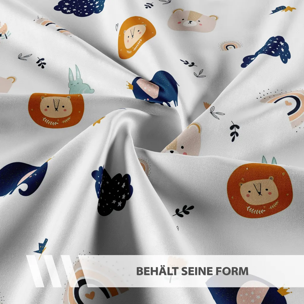 Baby Bettwäsche Set 90 X 120 Cm - Kinderbettwäsche Babybettwäsche Mit Kissenbezug 60x40 Aus Baumwolle Regenbogenmotiv 5 Baby Bettwäsche Set 90 X 120 Cm - Kinderbettwäsche Babybettwäsche Mit Kissenbezug 60x40 Aus Baumwolle Regenbogenmotiv – Bild 5