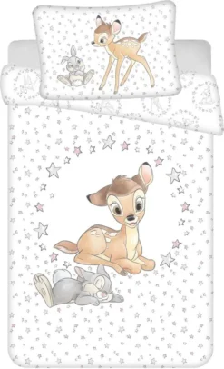 Disney Bambi Baby Bettwäsche Kopfkissen Bettdecke 100x135 Cm