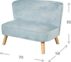 Roba Kindersofa „Lil Sofa“, Bequeme Kindercouch Mit Stabilen Holzfüßen Und Samtstoff In Sky/Hellblau 12 Roba Kindersofa „Lil Sofa“, Bequeme Kindercouch Mit Stabilen Holzfüßen Und Samtstoff In Sky/Hellblau -Babyfreude Deutschland Verkaufs-Shop 1449c6f4dfb8b71b6a190032f3354a81