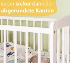 Alcube® Mitwachsendes Babybett 60 X 120 Cm Mit Schublade Gitterbett 120x60 Kiefernholz Zum Kinderbett Umbaubar In Weiß -Babyfreude Deutschland Verkaufs-Shop 196a04083a8fe47e082c72f61ce17135