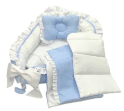 Kokon Niemowlęcy Blue Babynestchen Minky Design Kokon 2-seitig-Babynest Babykokon Kuschelbett Plus Eine Kleine Anti-Nass-Matratze 90x60cm Lafel -Babyfreude Deutschland Verkaufs-Shop 1bee5eb5b6218105b2545995b98d86f0