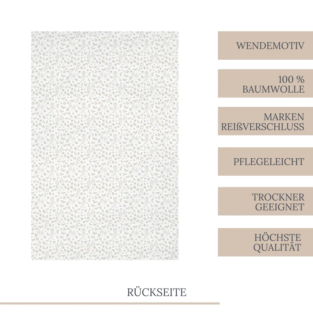 Disney Bambi Kinder-Bettwäsche 40x60 Cm + 100x135 Cm · Baby-Bettwäsche In Biber / Flanell - 100% Baumwolle 4 Disney Bambi Kinder-Bettwäsche 40x60 Cm + 100x135 Cm · Baby-Bettwäsche In Biber / Flanell - 100% Baumwolle – Bild 4