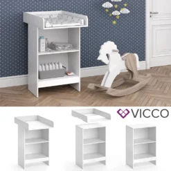 Vicco Wickeltisch Leo Weiß 60 X 103 X 88 Cm Holzwerkstoff