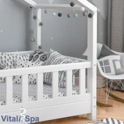 VitaliSpa Kinderbett Design Weiß 148 X 132 X 77 Cm Massivholz -Babyfreude Deutschland Verkaufs-Shop 21e67f8b3e81be97873818b00e5865c4