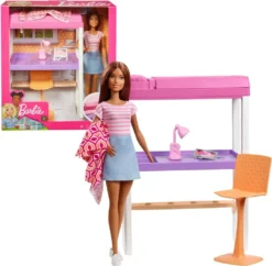 MATTEL Barbie Deluxe-Set Möbel Hochbett/Tisch Und Puppe 30 MATTEL Barbie Deluxe-Set Möbel Hochbett/Tisch Und Puppe -Babyfreude Deutschland Verkaufs-Shop 2231e26e51c334e7539de23bb87b8eae