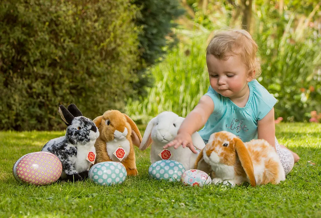 Teddy-Hermann Spielwaren Hase Liegend Hellbraun/weiß Gescheckte, 30 Cm Kuscheltiere Teddies & Plüschfiguren Spielzeugknaller 3 Teddy-Hermann Spielwaren Hase Liegend Hellbraun/weiß Gescheckte, 30 Cm Kuscheltiere Teddies & Plüschfiguren Spielzeugknaller – Bild 3