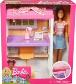 MATTEL Barbie Deluxe-Set Möbel Hochbett/Tisch Und Puppe 26 MATTEL Barbie Deluxe-Set Möbel Hochbett/Tisch Und Puppe -Babyfreude Deutschland Verkaufs-Shop 25109feed3a2e31b3095fb40a06a9473
