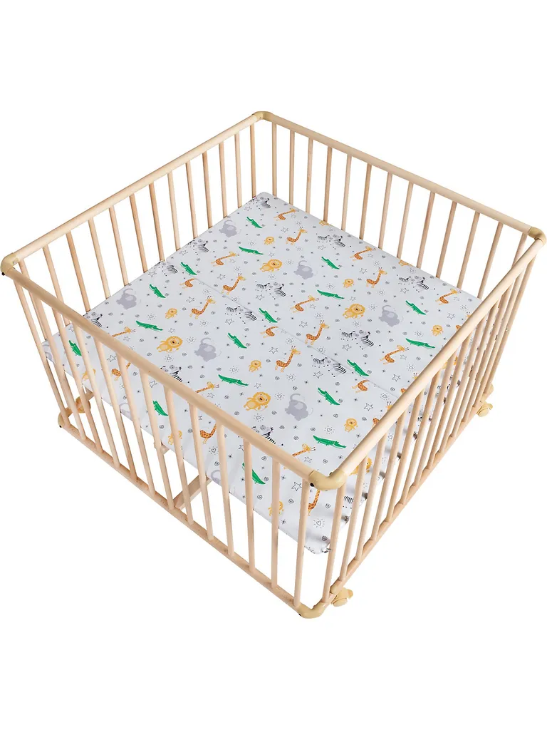 Schardt Möbel Laufgitter Basic 100x100 Cm Natur, Massivholz Buche, Folie Zootiere Laufgitter Babys 1. Jahr Laufgitter 3 Schardt Möbel Laufgitter Basic 100x100 Cm Natur, Massivholz Buche, Folie Zootiere Laufgitter Babys 1. Jahr Laufgitter – Bild 3