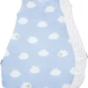 Roba Schlafsack, 90cm, Ganzjahres Babyschlafsack, Atmungsaktive Baumwolle, 'Kleine Wolke Blau'