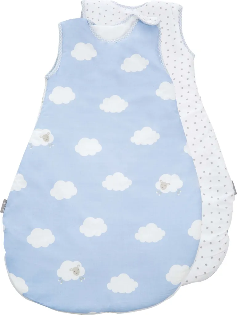 Roba Schlafsack, 90cm, Ganzjahres Babyschlafsack, Atmungsaktive Baumwolle, 'Kleine Wolke Blau' 1 Roba Schlafsack, 90cm, Ganzjahres Babyschlafsack, Atmungsaktive Baumwolle, 'Kleine Wolke Blau'