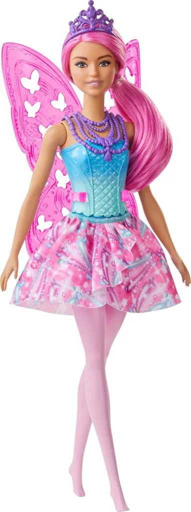 Barbie Dreamtopia Fee (pinke Haare) Puppe Mit Flügeln, Anziehpuppe, Modepuppe 1 Barbie Dreamtopia Fee (pinke Haare) Puppe Mit Flügeln, Anziehpuppe, Modepuppe