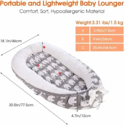 Topchances Kuschelnest Babynest Multifunktionales Nest Für Babys Säuglinge Reisebett, 100% Baumwolle Bionic Bett, Für 0-24 Monate Baby Und Säuglinge (Grau/Elefant) 15 Topchances Kuschelnest Babynest Multifunktionales Nest Für Babys Säuglinge Reisebett, 100% Baumwolle Bionic Bett, Für 0-24 Monate Baby Und Säuglinge (Grau/Elefant) -Babyfreude Deutschland Verkaufs-Shop 296037f2bb095527dadfba77ceba2b7c