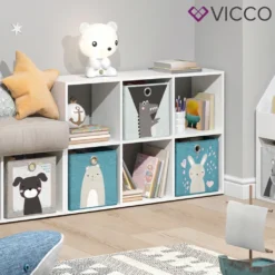 Vicco Raumteiler Weiß 107,2 X 72,6 X 29 Cm Holzwerkstoff Inkl. 6 Faltboxen -Babyfreude Deutschland Verkaufs-Shop 2aaacfcf78e9bb0127bc16a19dbe8515