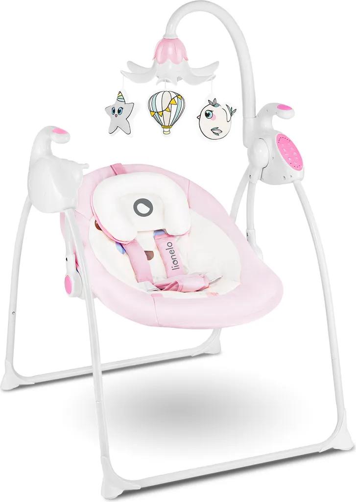 Lionelo Robin Baby Wippe Babyschaukel Elektrisch Mit Liegefunktion Von 0 Bis 9 Kg Moskitonetz Melodien Spieluhr Rosa 5 Lionelo Robin Baby Wippe Babyschaukel Elektrisch Mit Liegefunktion Von 0 Bis 9 Kg Moskitonetz Melodien Spieluhr Rosa – Bild 5