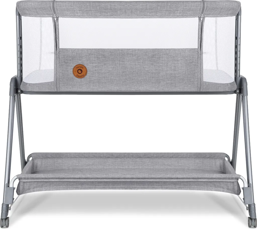 Lionelo Luna Ein Tragbares Beistellbett Mit Einer Matratze, Reisebett, Von Neugeboren Bis 9 Kg, In Der Höhe Und Der Neigung Verstellbar, 4 Rädern Mit Bremse, Befestigung Zum Elternbett 1 Lionelo Luna Ein Tragbares Beistellbett Mit Einer Matratze, Reisebett, Von Neugeboren Bis 9 Kg, In Der Höhe Und Der Neigung Verstellbar, 4 Rädern Mit Bremse, Befestigung Zum Elternbett