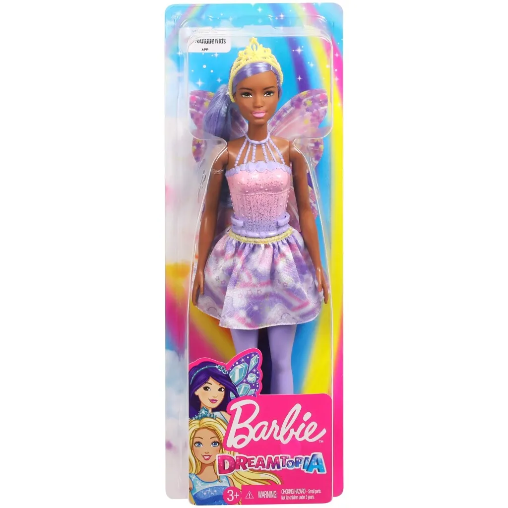 Barbie Dreamtopia Fee (lila Haare) Puppe Mit Flügeln, Anziehpuppe, Modepuppe 14 Barbie Dreamtopia Fee (lila Haare) Puppe Mit Flügeln, Anziehpuppe, Modepuppe – Bild 14