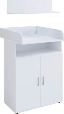 Nonjoo - Baby Zimmer Lunis Kommode Mit Wickelaufsatz Und Wandboard