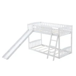 Merax Etagenbetten 90x200cm/90x200cm Hochbett Für 2 Kinder, Doppel Stockbett Teilbar Zu 2 Einzelbetten, Kinderbett Mit Rutsche Und Lattenrost, Weiß -Babyfreude Deutschland Verkaufs-Shop 306d1800a9014003fa441bfb6ebc50e3