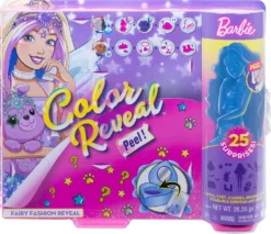 Barbie Color Reveal Puppe & Haustier, Fantasy Fashion Fee
