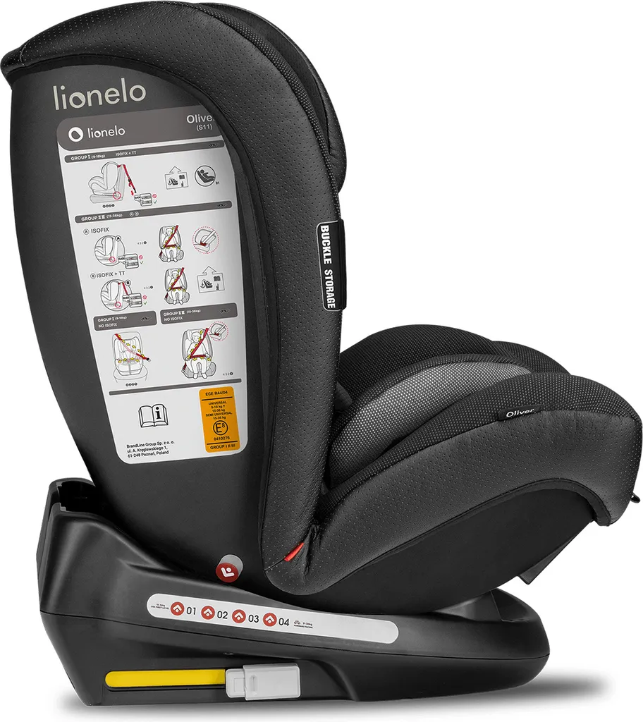 Lionelo Oliver Kindersitz 9-36kg Kindersitz Isofix Top Tether Seitenschutz 5 Punkt Gurt Rückenlehnenverstellung Kopfstützenverstellung Reduktionseinlage ECE R44 04 6 Lionelo Oliver Kindersitz 9-36kg Kindersitz Isofix Top Tether Seitenschutz 5 Punkt Gurt Rückenlehnenverstellung Kopfstützenverstellung Reduktionseinlage ECE R44 04 – Bild 6