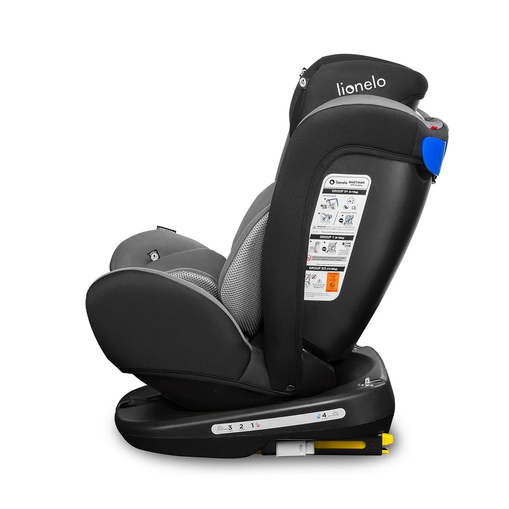 Lionelo Bastiaan Kindersitz 0-36 Kg ISOFIX 360° Autokindersitze Kinderautositze Gray-Schwarz 8 Lionelo Bastiaan Kindersitz 0-36 Kg ISOFIX 360° Autokindersitze Kinderautositze Gray-Schwarz – Bild 8