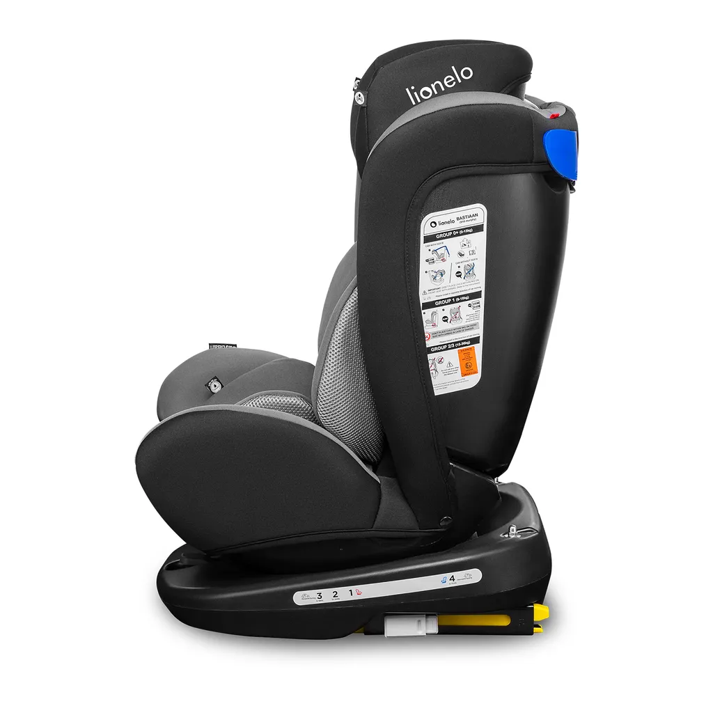 Lionelo Bastiaan Kindersitz 0-36 Kg ISOFIX 360° Autokindersitze Kinderautositze Gray-Schwarz 7 Lionelo Bastiaan Kindersitz 0-36 Kg ISOFIX 360° Autokindersitze Kinderautositze Gray-Schwarz – Bild 7
