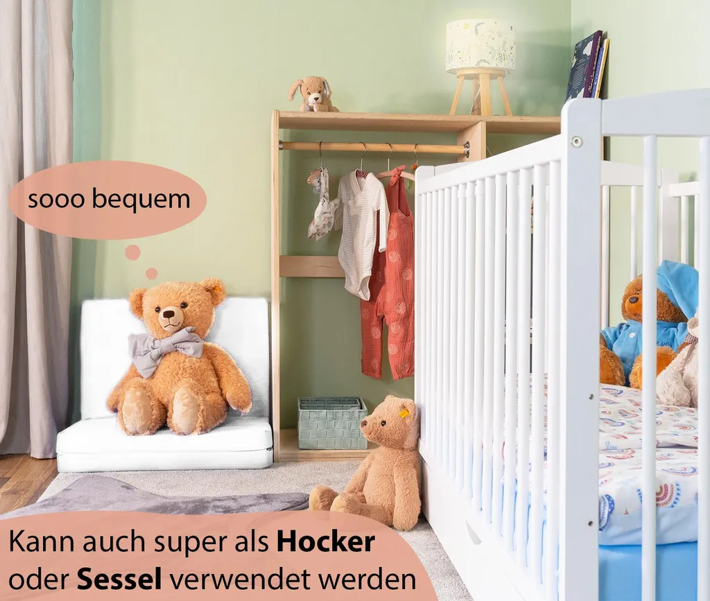 Alcube® Reisebett Matratze 60 X 120 X 5 Cm TO-GO Klappmatratze – Für Ein Baby Reisebett Oder Gästematratze Inkl. Matratzenhülle Weiß 6 Alcube® Reisebett Matratze 60 X 120 X 5 Cm TO-GO Klappmatratze – Für Ein Baby Reisebett Oder Gästematratze Inkl. Matratzenhülle Weiß – Bild 6