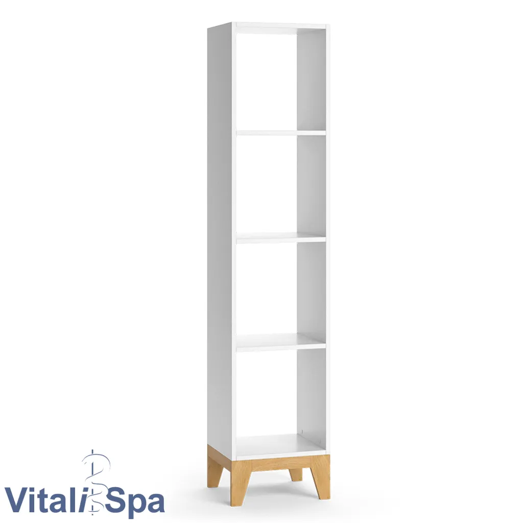 VitaliSpa Kinderregal Hochregal Würfelregal Malia Weiß Eiche Modern 35x160 Cm Kinderzimmer Regal Kindermöbel Ablage Fach Spielzeugaufbewahrung Spielzeugablage Kinderkleidung 2 VitaliSpa Kinderregal Hochregal Würfelregal Malia Weiß Eiche Modern 35x160 Cm Kinderzimmer Regal Kindermöbel Ablage Fach Spielzeugaufbewahrung Spielzeugablage Kinderkleidung – Bild 2