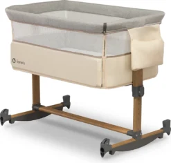 Lionelo Leonie 3in1 Kinderbett Babybett Beistellbett Wiege Zustellbett Matratze Beige