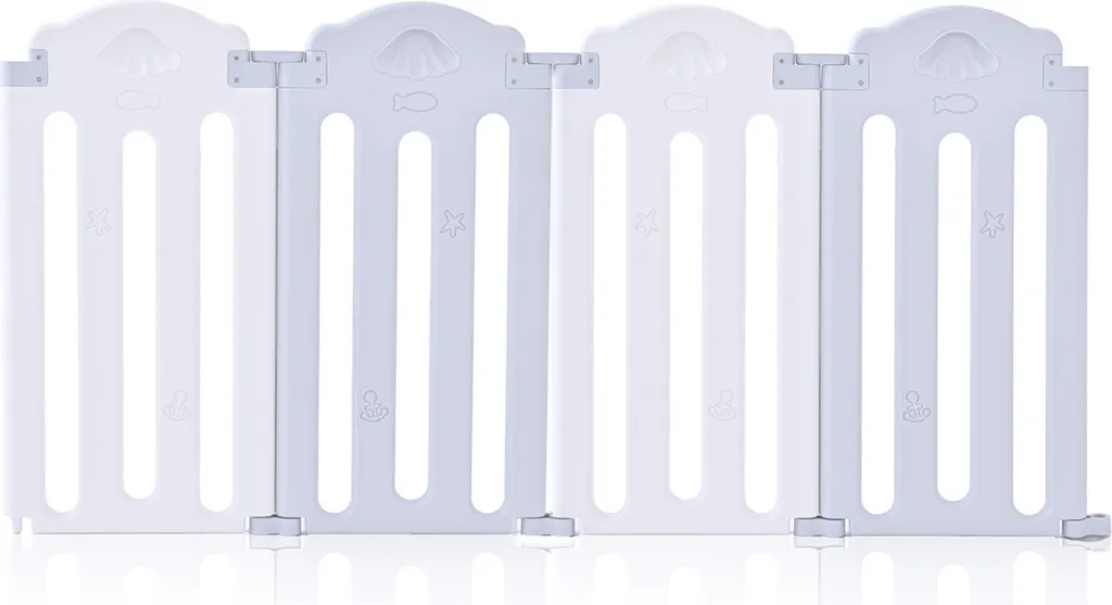 Baby Vivo Laufgitter Aus Kunststoff Faltbar - Kapitän Benjamin In Grau Und Weiß 10 Baby Vivo Laufgitter Aus Kunststoff Faltbar - Kapitän Benjamin In Grau Und Weiß – Bild 10