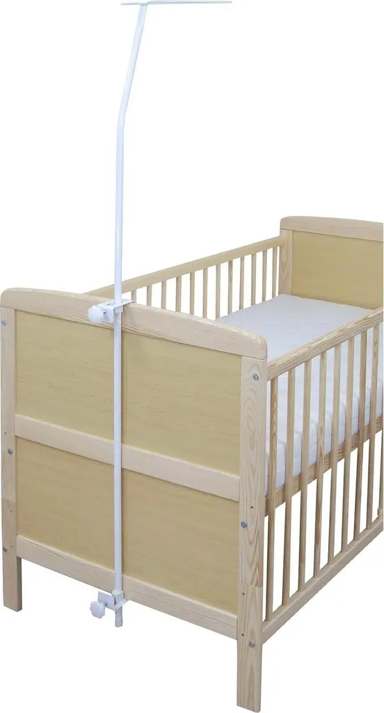 Himmelstange Himmelhalter Weiß Aus Metall Universal Für Babybett Kinderbett Gitterbett Wiege Beistellbett 1 Himmelstange Himmelhalter Weiß Aus Metall Universal Für Babybett Kinderbett Gitterbett Wiege Beistellbett