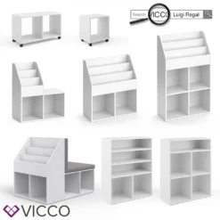 Vicco Kinderregal + Faltbox Luigi Weiß 72 X 90,2 X 30,6 Cm Holzwerkstoff -Babyfreude Deutschland Verkaufs-Shop 3df8f4acabf090753225f98f9eb83c36