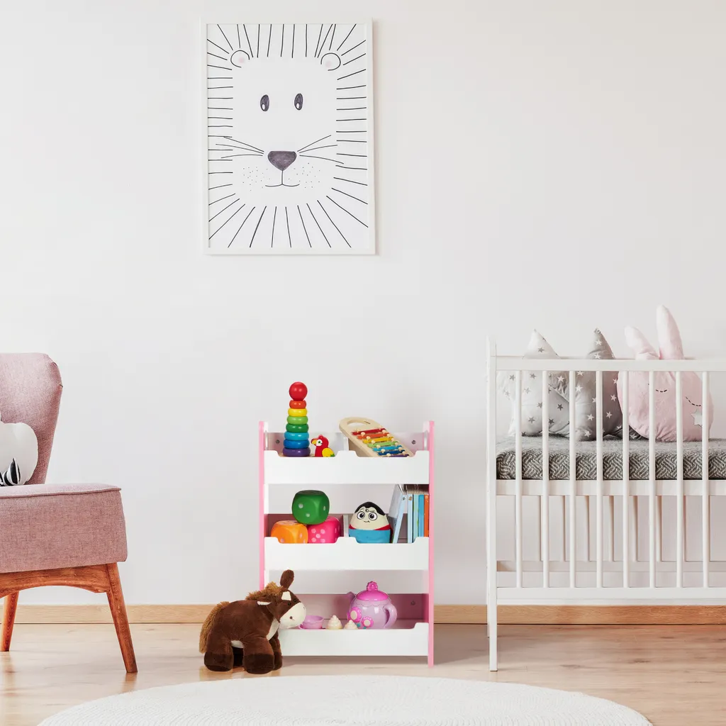 Relaxdays Kinderregal Mit 5 Fächern 2 Relaxdays Kinderregal Mit 5 Fächern – Bild 2