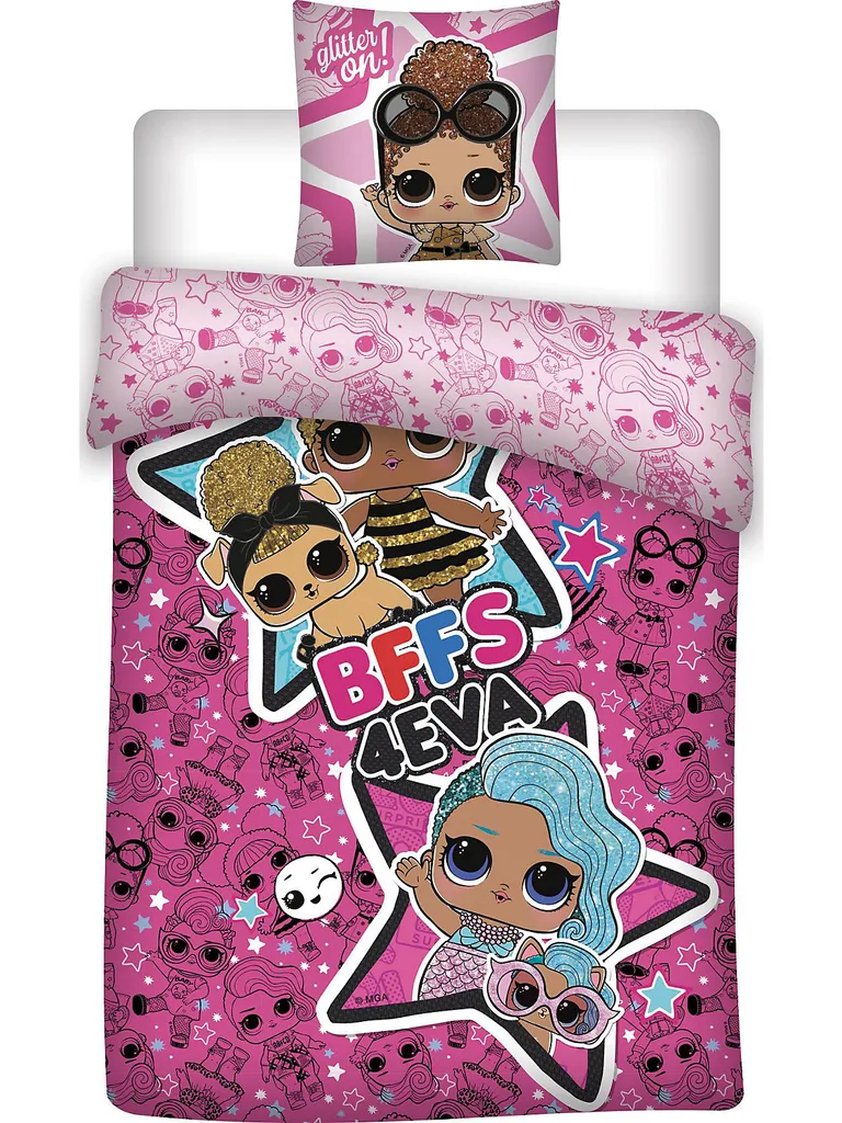 Möbel Wende-Bettwäsche L.O.L. Surprise! Glitter On", 135x200/80x80cm Bettwäsche 100% Baumwolle Bettwäsche 135 X 200 Cm Blackoffer2022 HK22" 1 Möbel Wende-Bettwäsche L.O.L. Surprise! Glitter On", 135x200/80x80cm Bettwäsche 100% Baumwolle Bettwäsche 135 X 200 Cm Blackoffer2022 HK22"