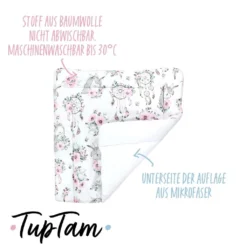 TupTam Baby Wickeltischauflage Mit Baumwollbezug Gemustert, Farbe: Traumfänger / Einhorn / Rosa, Größe: 70 X 70 Cm 8 TupTam Baby Wickeltischauflage Mit Baumwollbezug Gemustert, Farbe: Traumfänger / Einhorn / Rosa, Größe: 70 X 70 Cm -Babyfreude Deutschland Verkaufs-Shop 41499acfbd70a840e4d441cc7d4a6bd2