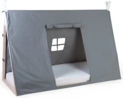 CHILDHOME Abdeckung Für Tipi-Bett 90x200 Cm Grau