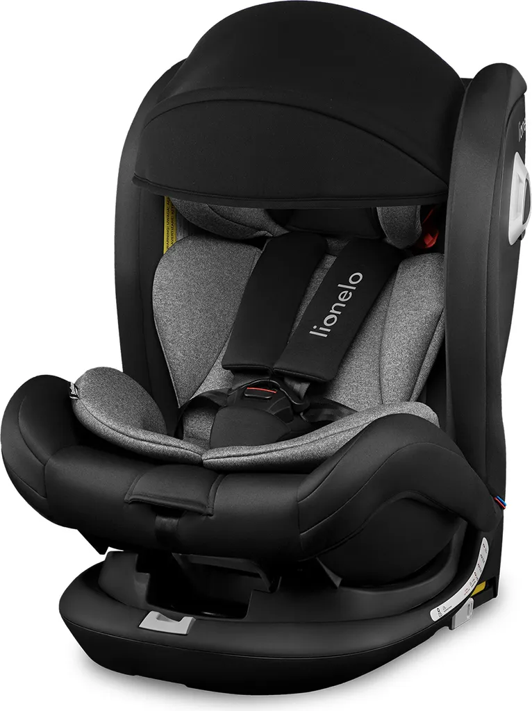 Lionelo Bastiaan RWF Kindersitz 0-36 Kg ISOFIX 360° Autositze Kinderautositze Schwarz 4 Lionelo Bastiaan RWF Kindersitz 0-36 Kg ISOFIX 360° Autositze Kinderautositze Schwarz – Bild 4